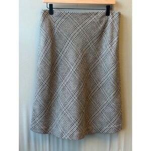 Vintage Amanda Smith Wool Plaid Skirt 14 (Modern 10/M) Lined Career 80s 90s